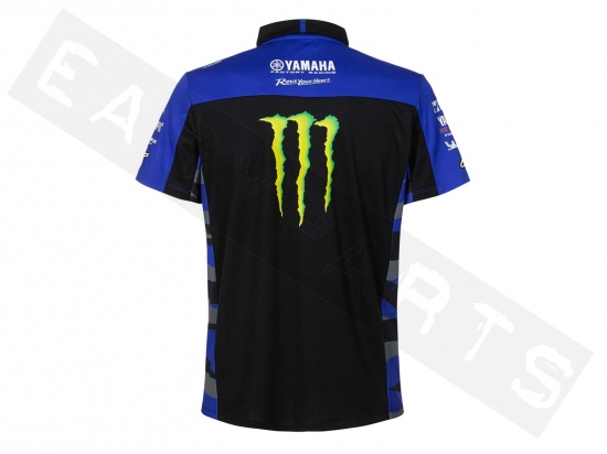 Polo Yamaha Monster Energy® MotoGP Team Replica 2023 schwarz Herren